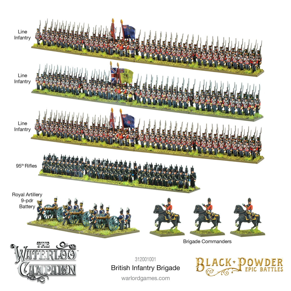 Epic Battles: Waterloo - British Infantry Brigade