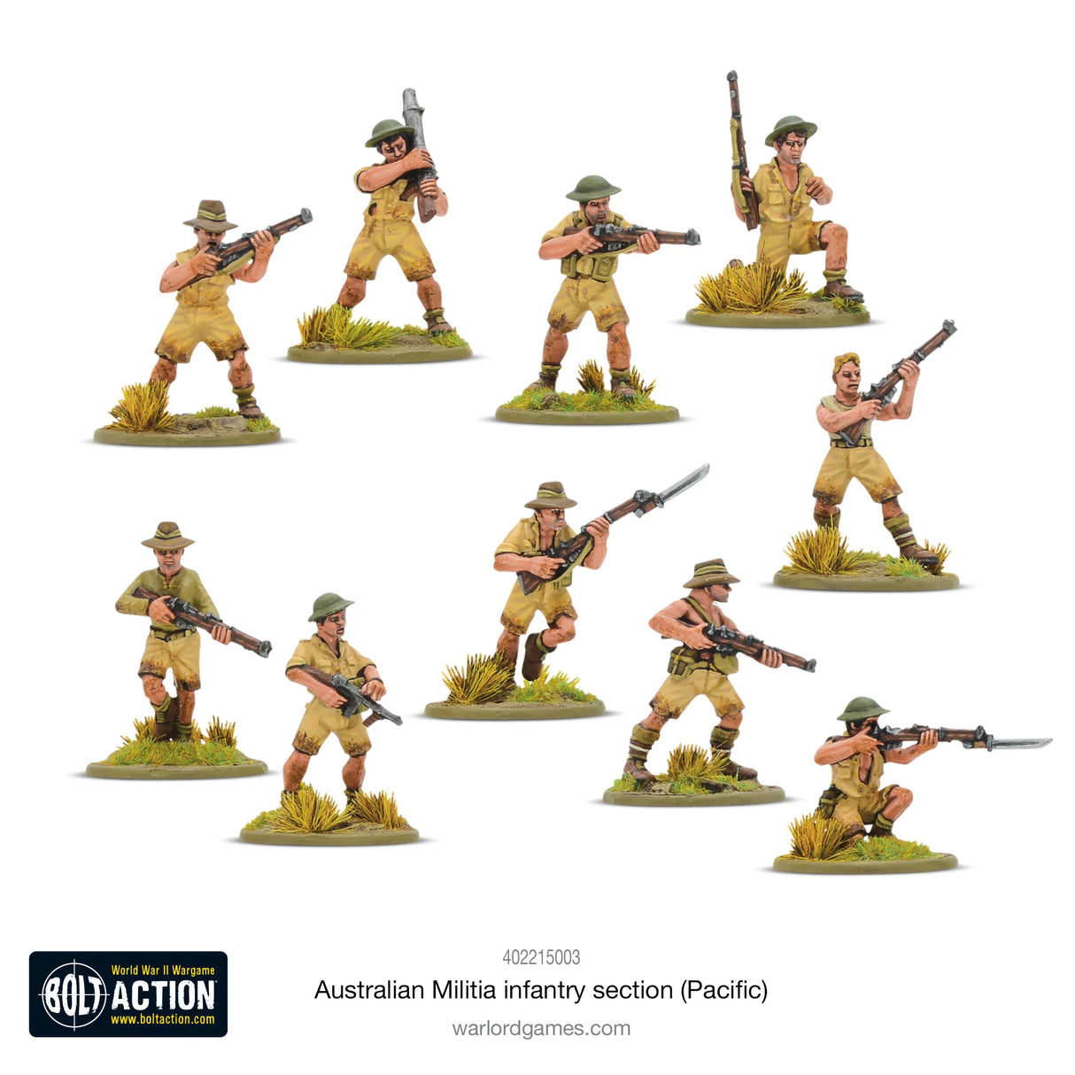 Bolt Action - Australian Militia Infantry Section