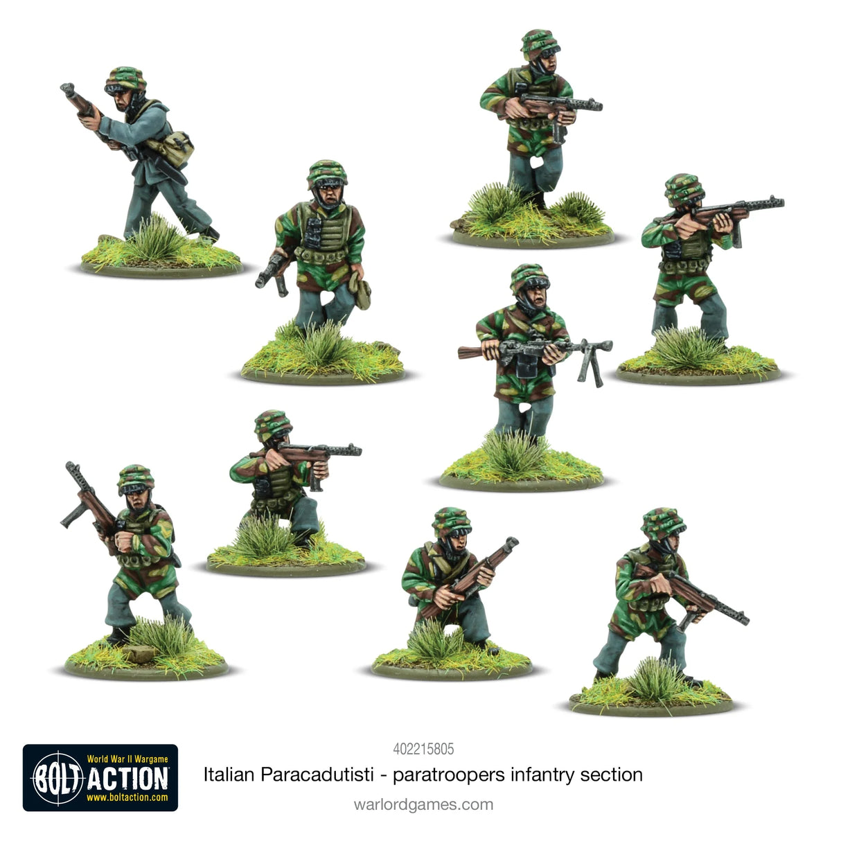 Bolt Action - Italian Paracadutisti Paratrooper Infantry Section