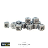Bolt Action - Order Dice: Grey