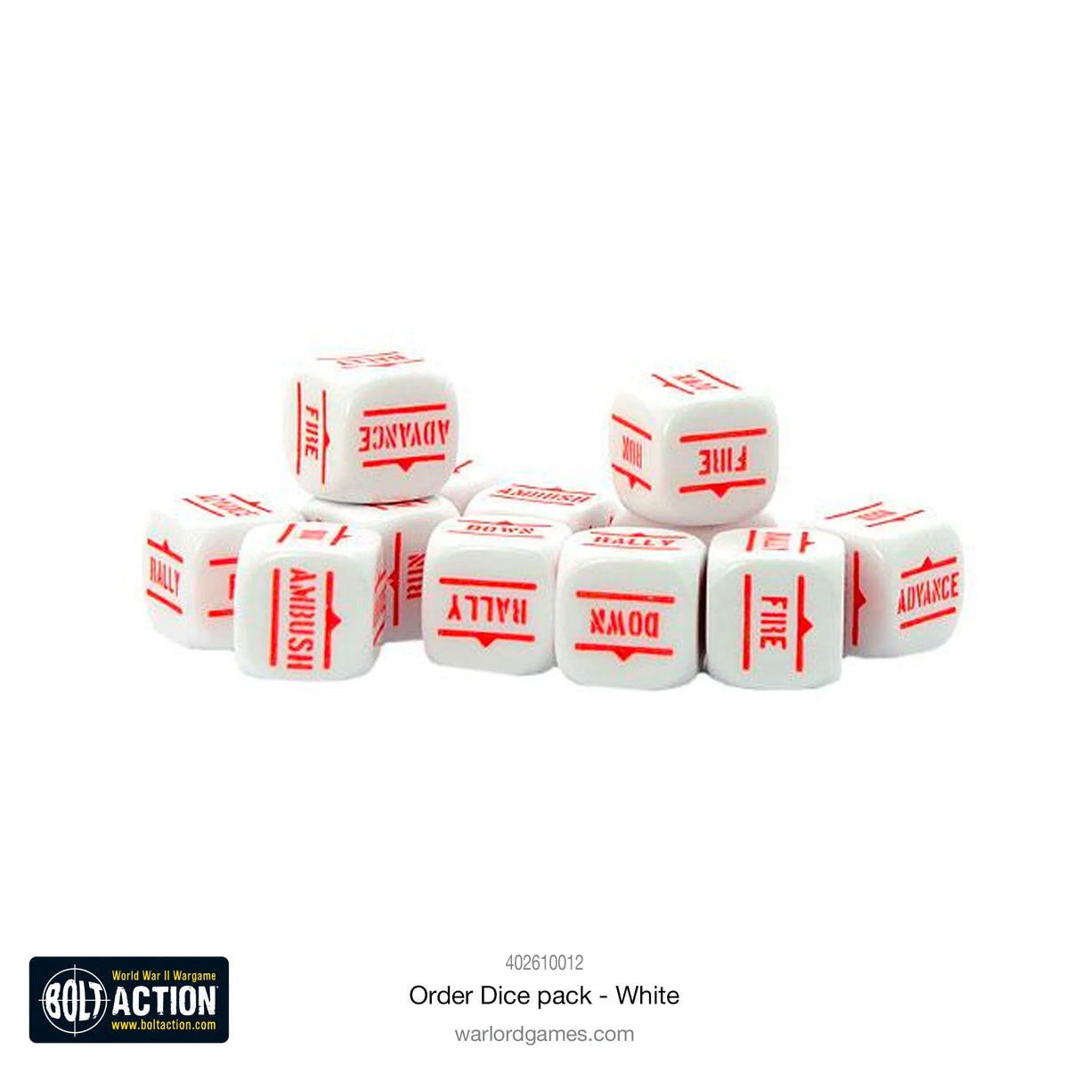 Bolt Action - Order Dice: White