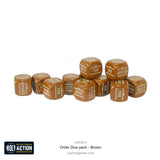 Bolt Action - Order Dice: Brown