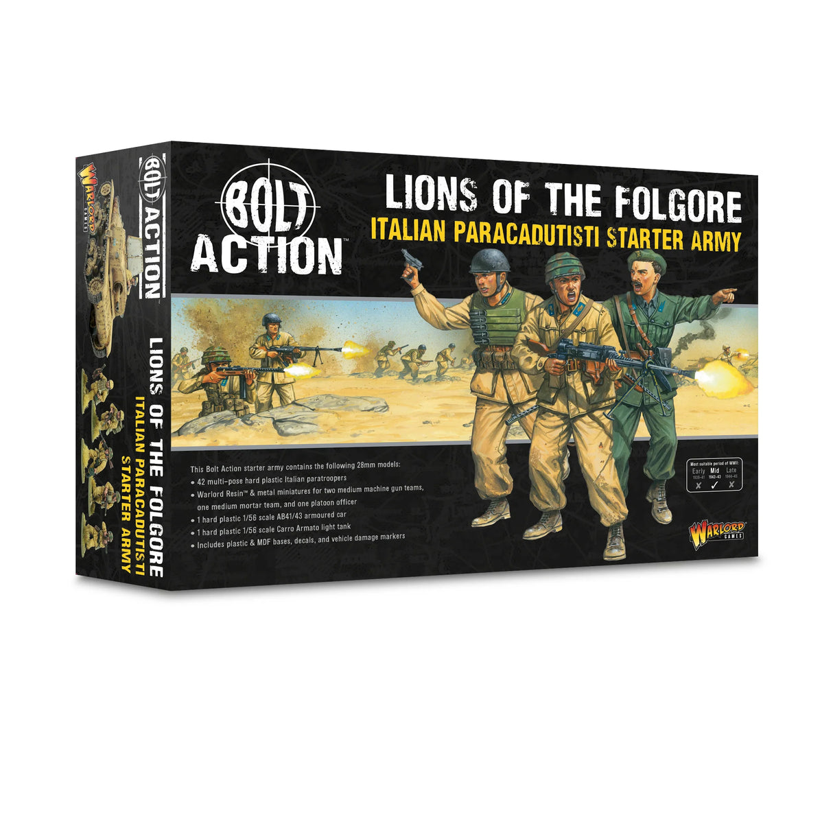 Bolt Action - Lions of the Folgore - Italian Paracadutisti Starter Army PRE ORDER
