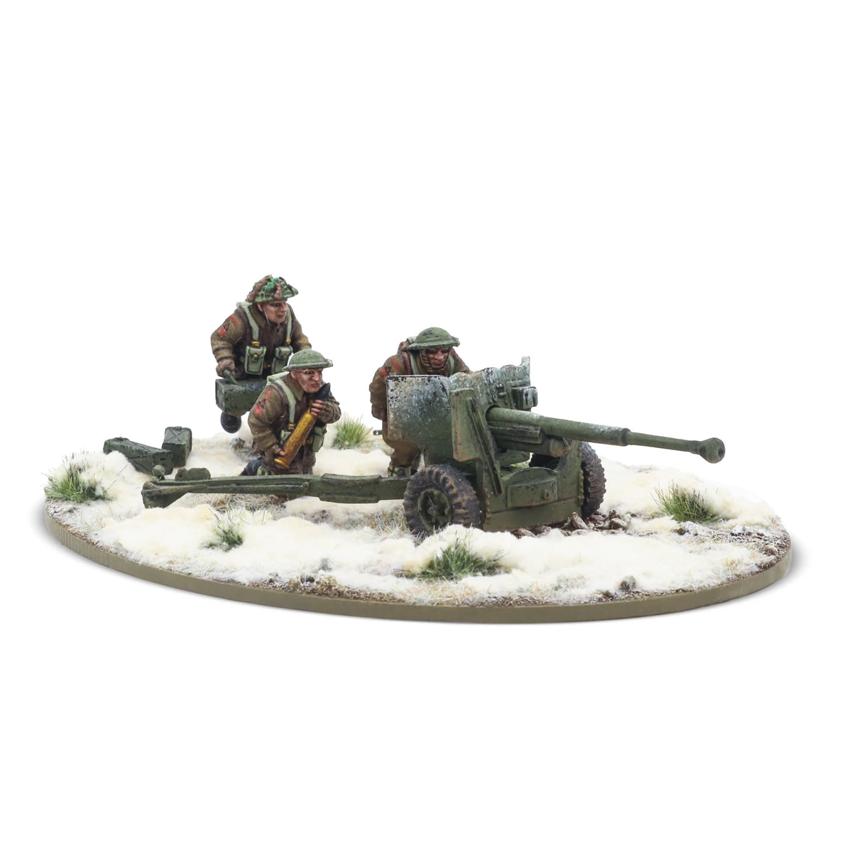 Bolt Action - 6 Pdr Anti-Tank Gun with British Infantry (Winter) Crew