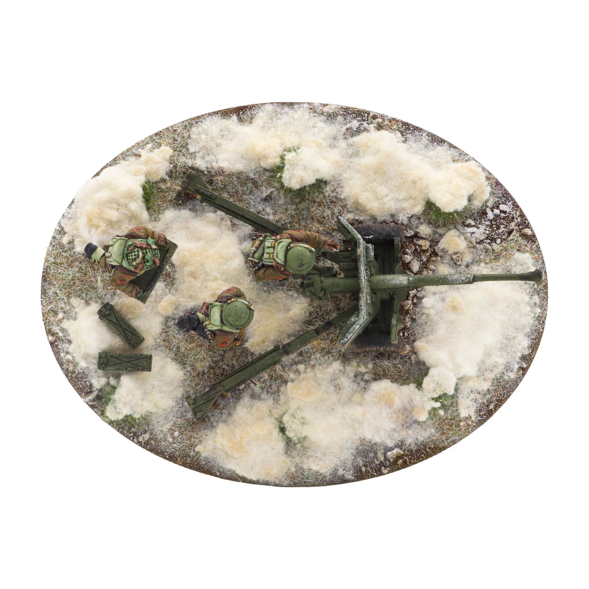 Bolt Action - 6 Pdr Anti-Tank Gun with British Infantry (Winter) Crew