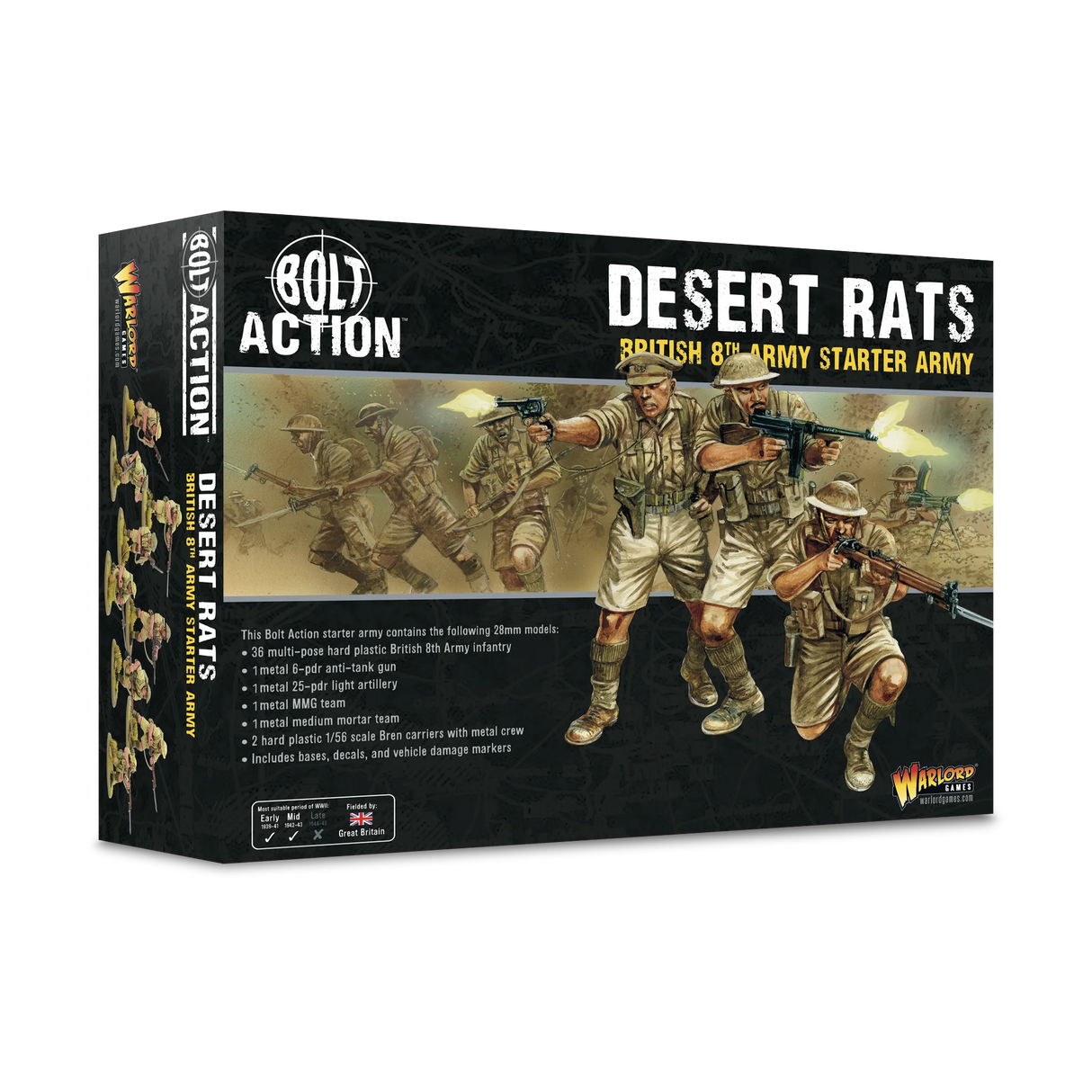 Bolt Action - Desert Rats - British 8th Army Starter Army