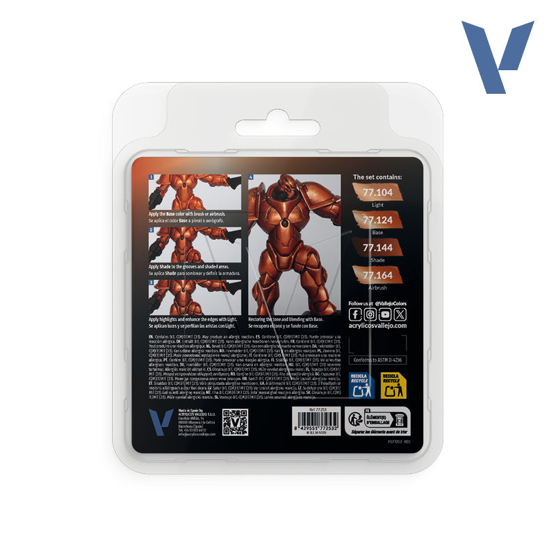 Vallejo - True Metallic Metal: Ancient Copper Paint Set