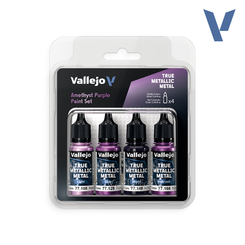 Vallejo - True Metallic Metal: Amethyst Purple Paint Set
