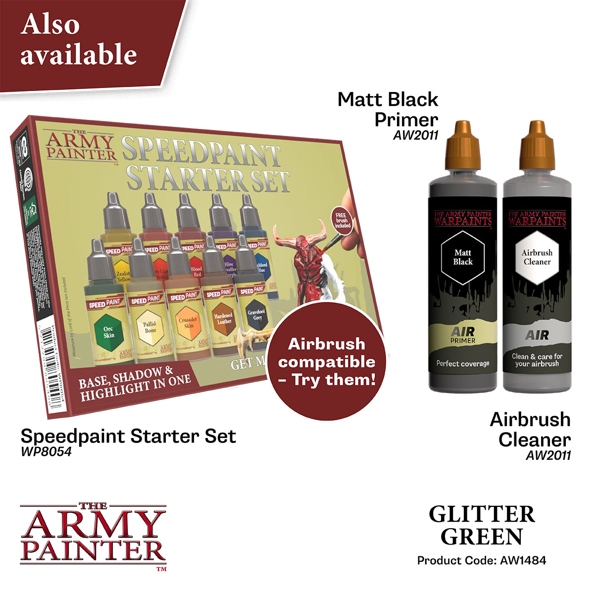 The Army Painter - Warpaints Air Metallics: Glitter Green