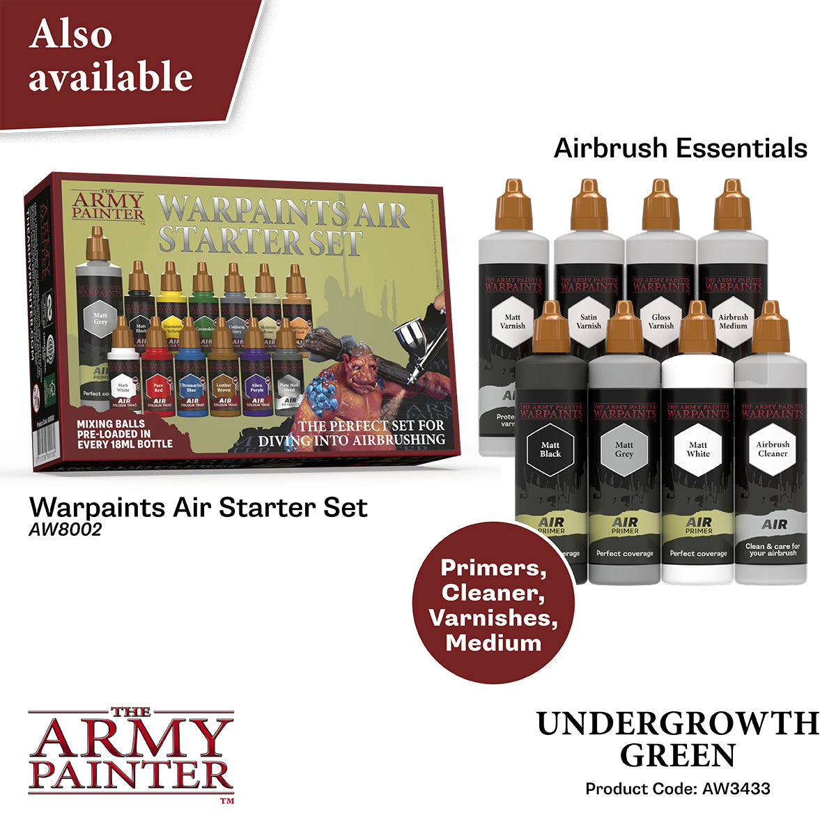 The Army Painter - Warpaints Air: Undergrowth Green