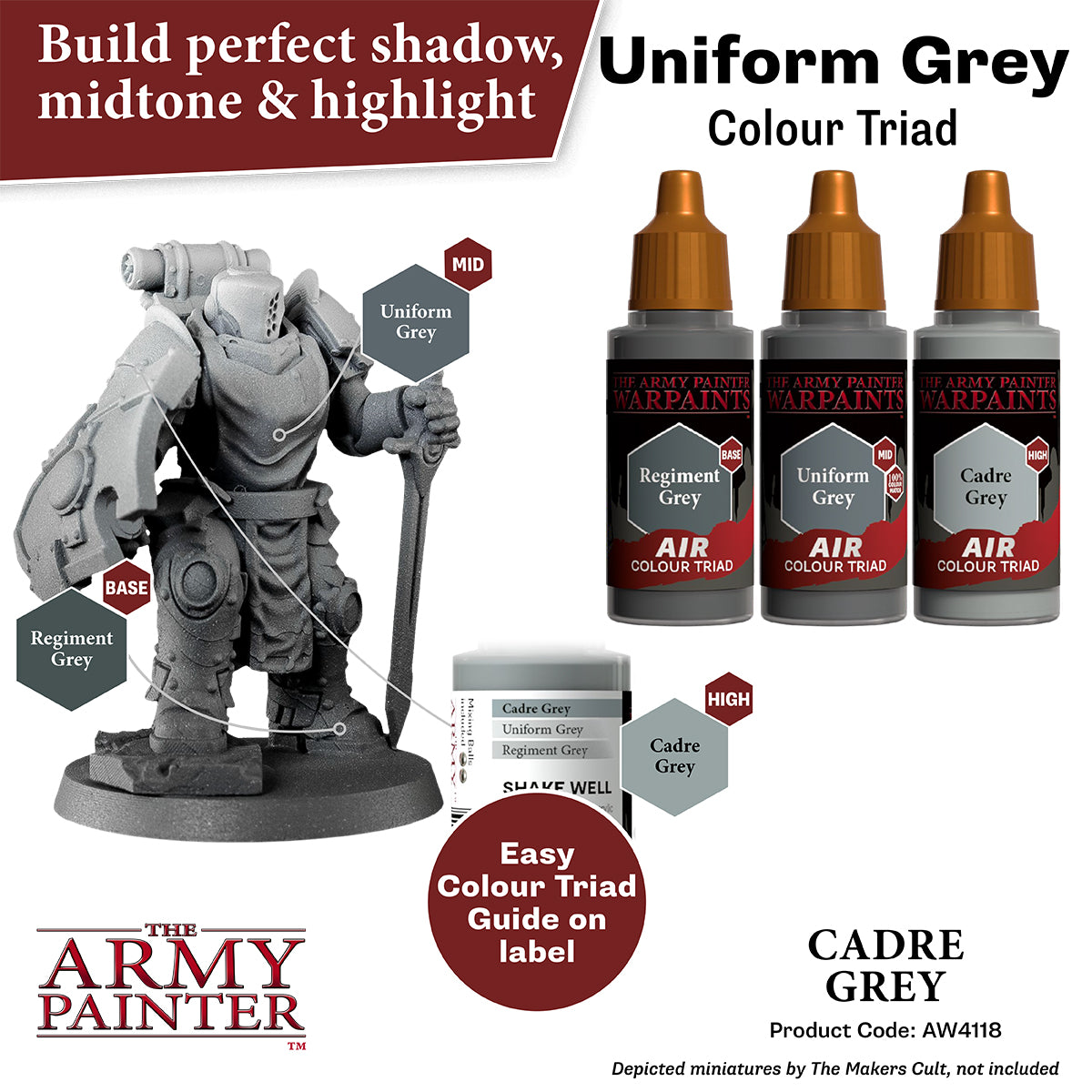 The Army Painter - Warpaints Air: Cadre Grey