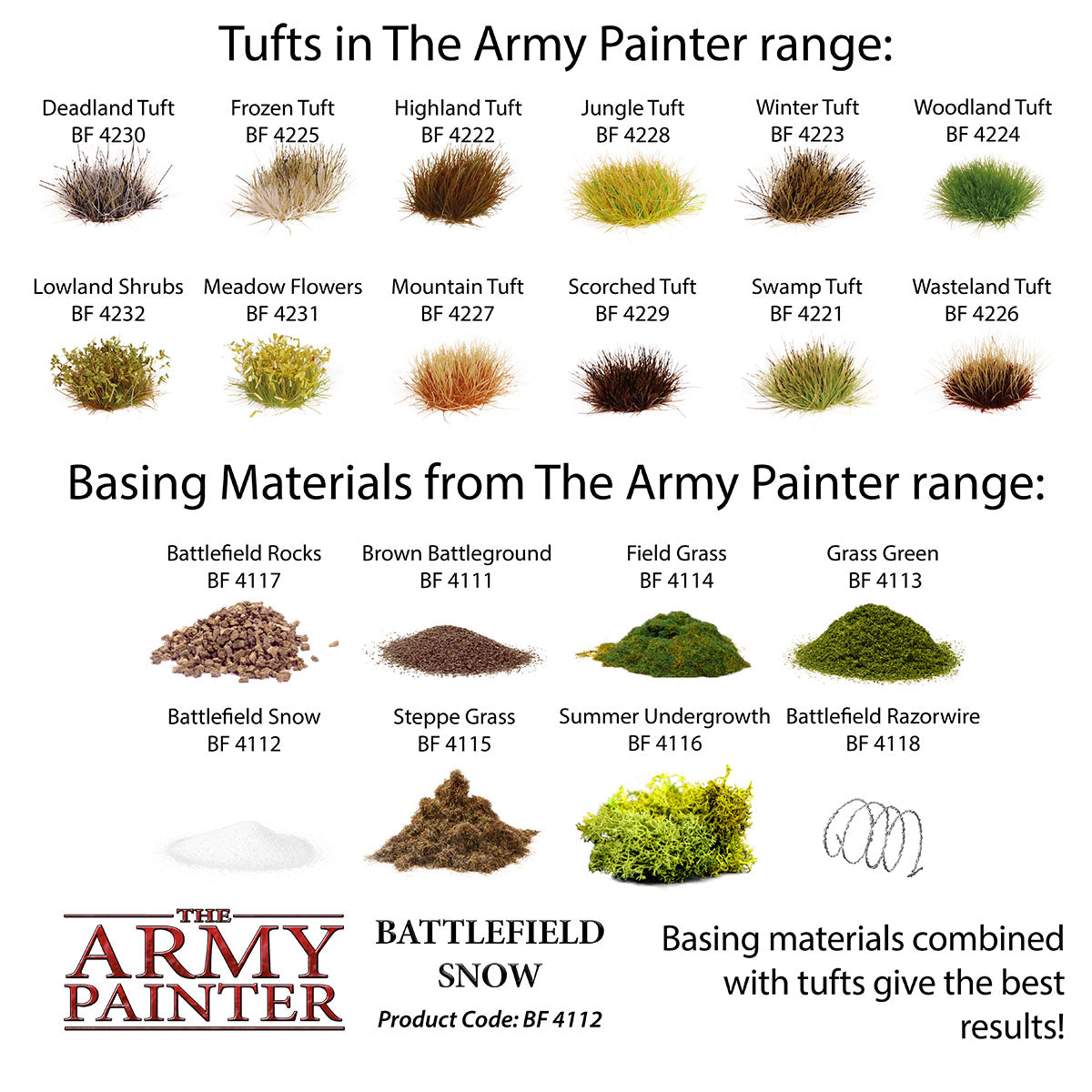 The Army Painter - Battlefield Basing: Battlefield Snow