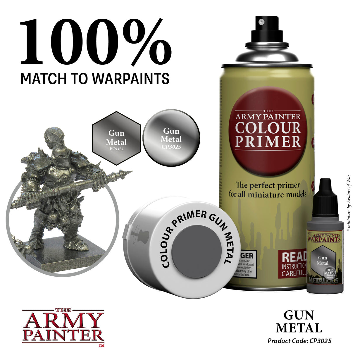 The Army Painter - Colour Primer: Gun Metal