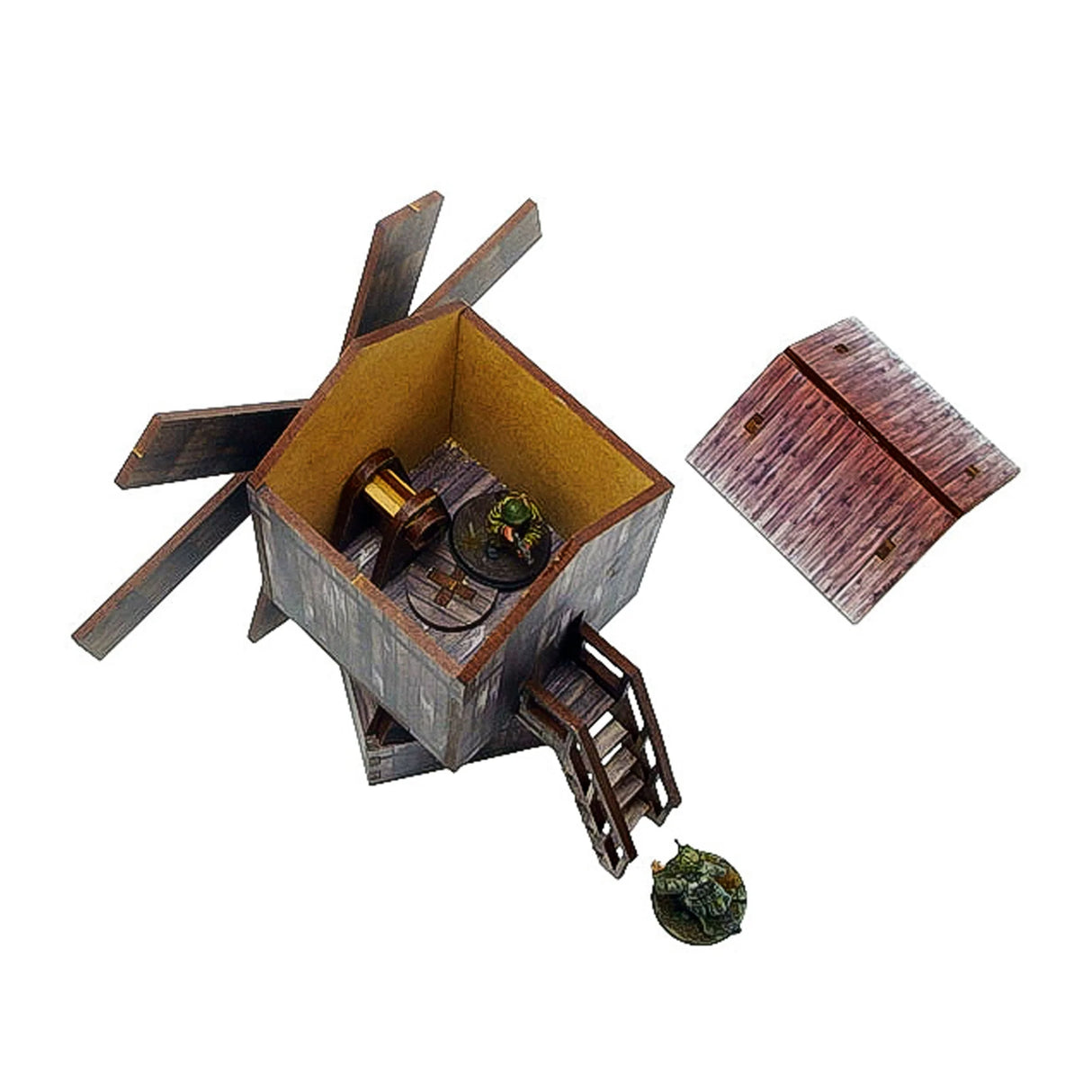 Micro Art Studio - Pre-Painted WW2 Ostfront Village Windmill