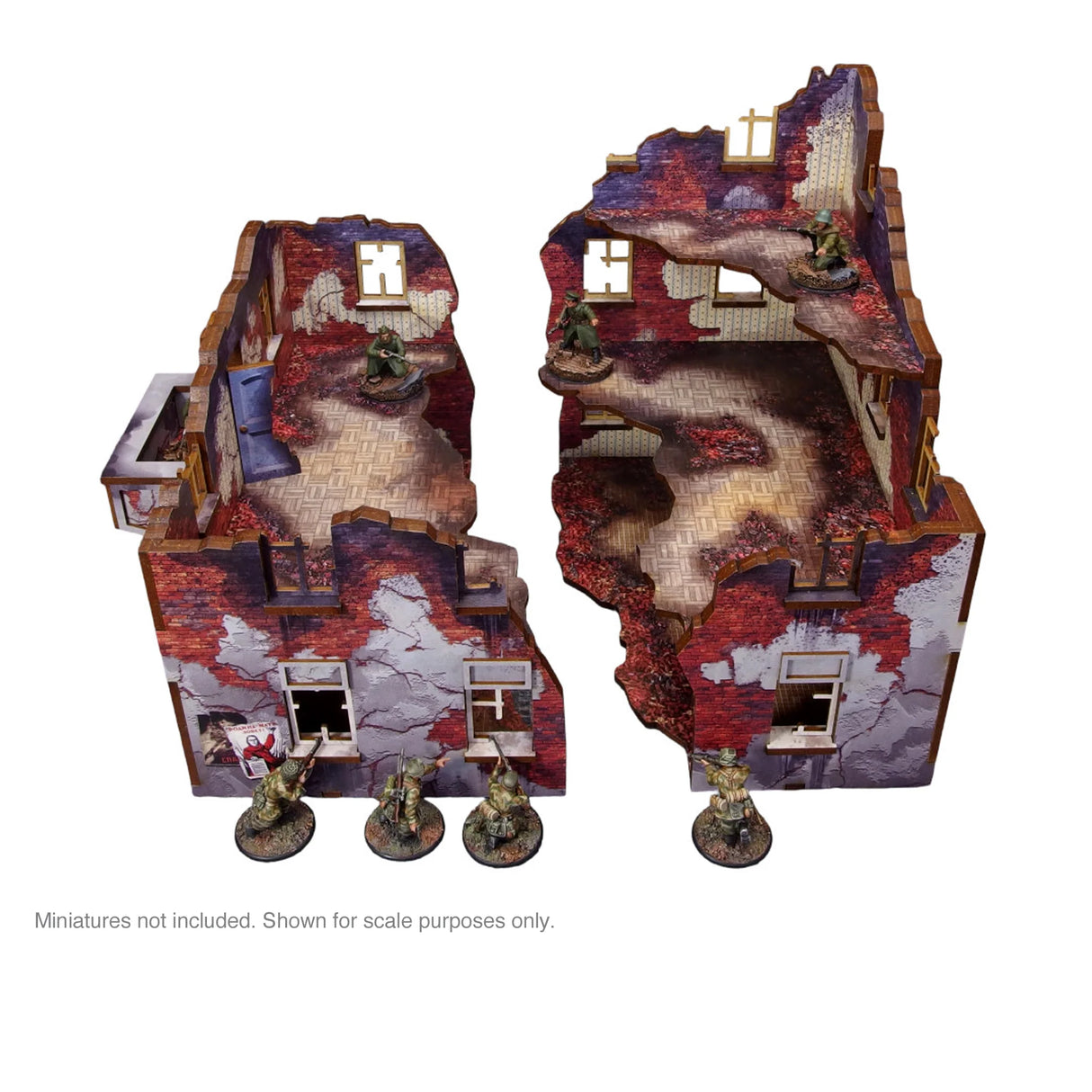 Micro Art Studio - Pre-Painted WW2 Ostfront Stalingrad Apartment Block Back