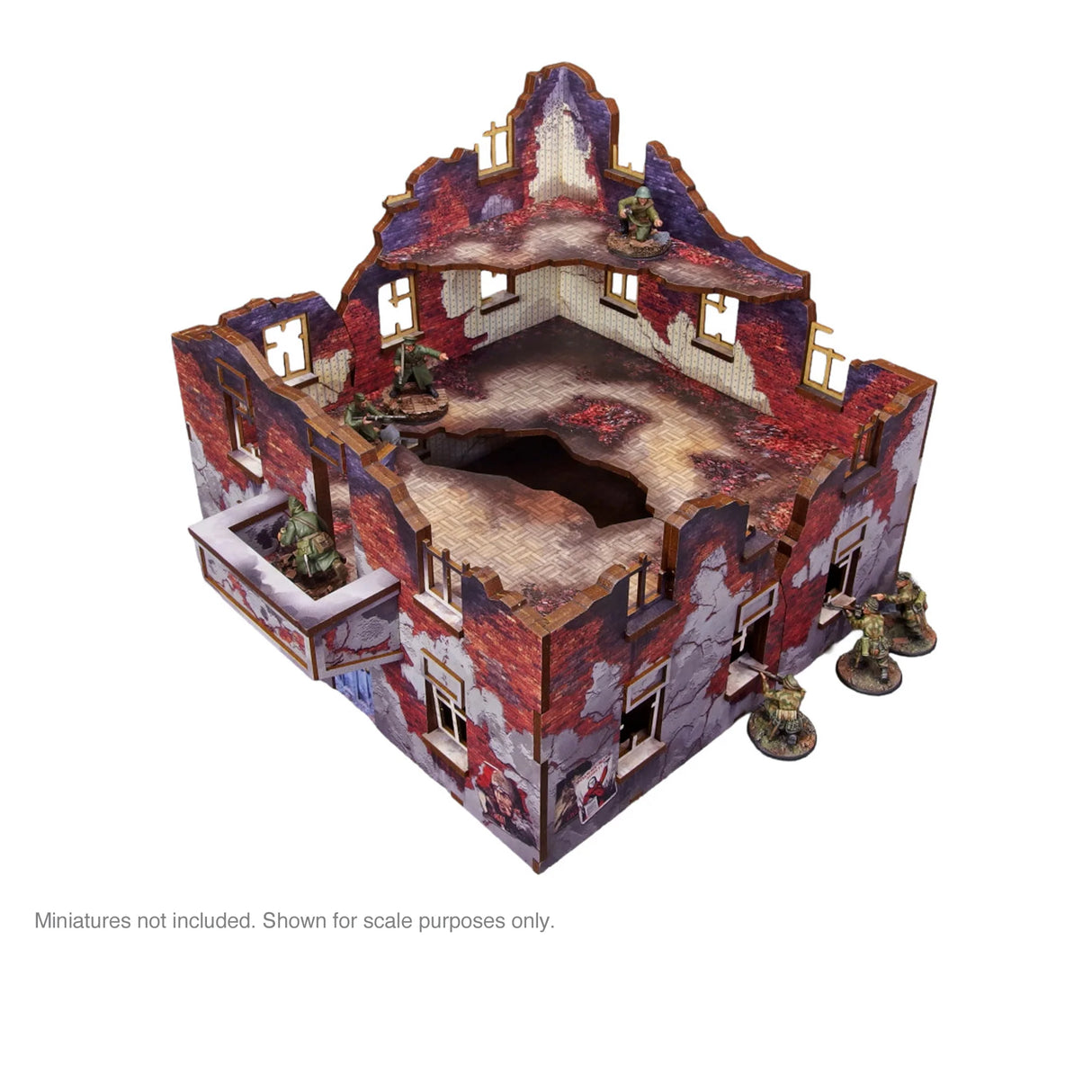 Micro Art Studio - Pre-Painted WW2 Ostfront Stalingrad Apartment Block Back