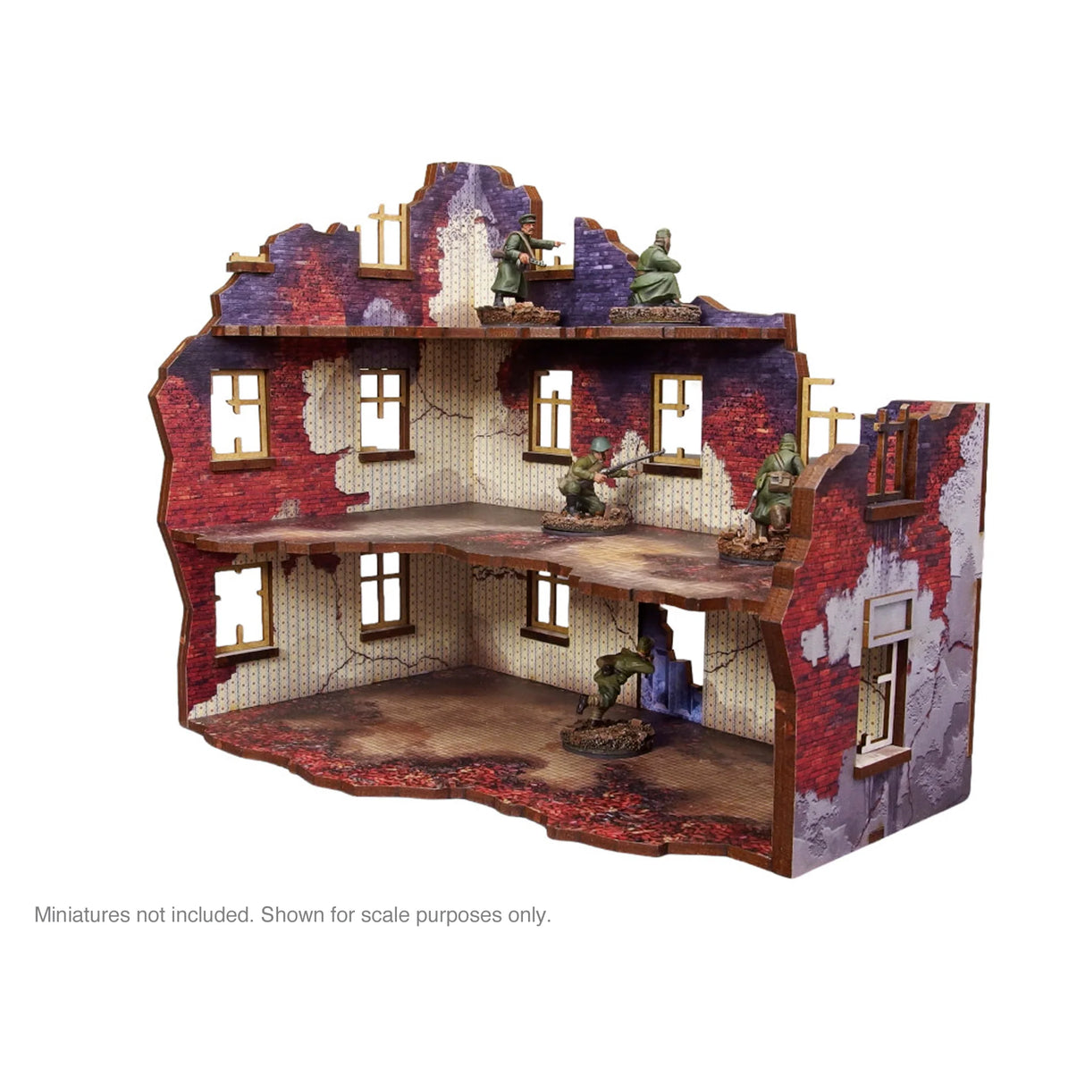 Micro Art Studio - Pre-Painted WW2 Ostfront Stalingrad Apartment Block Front