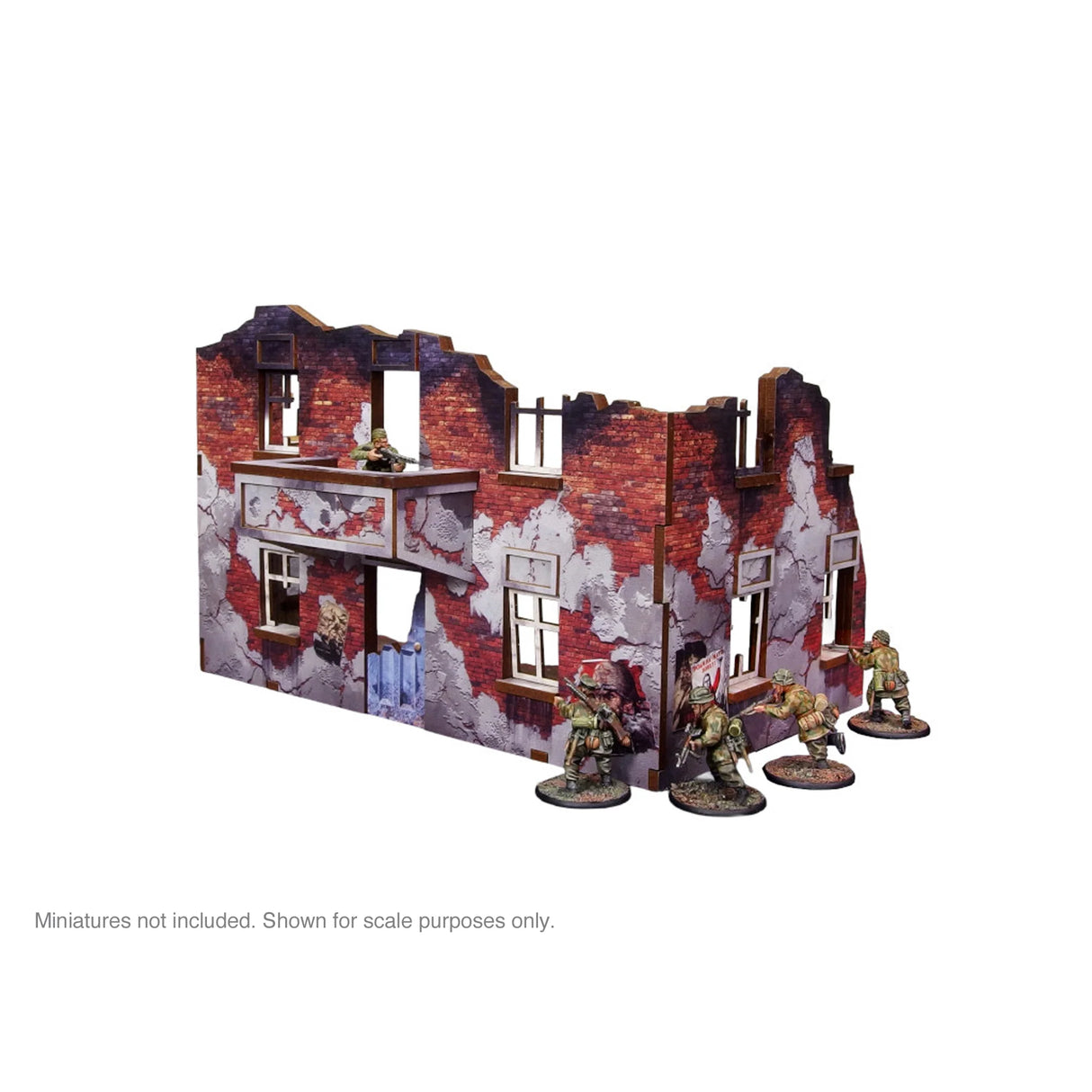 Micro Art Studio - Pre-Painted WW2 Ostfront Stalingrad Apartment Block Back