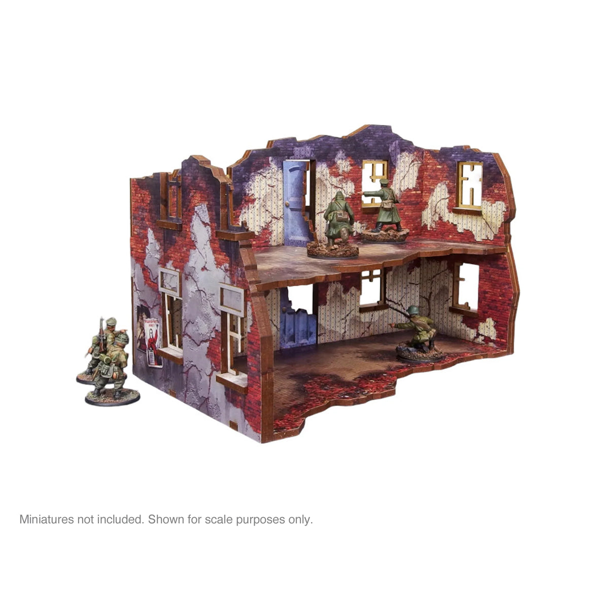 Micro Art Studio - Pre-Painted WW2 Ostfront Stalingrad Apartment Block Back