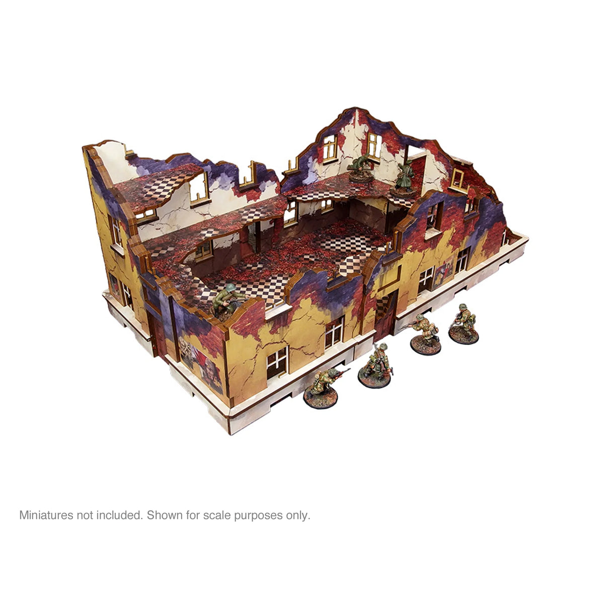 Micro Art Studio - Pre-Painted WW2 Ostfront Stalingrad School Right (With 3rd Floor)