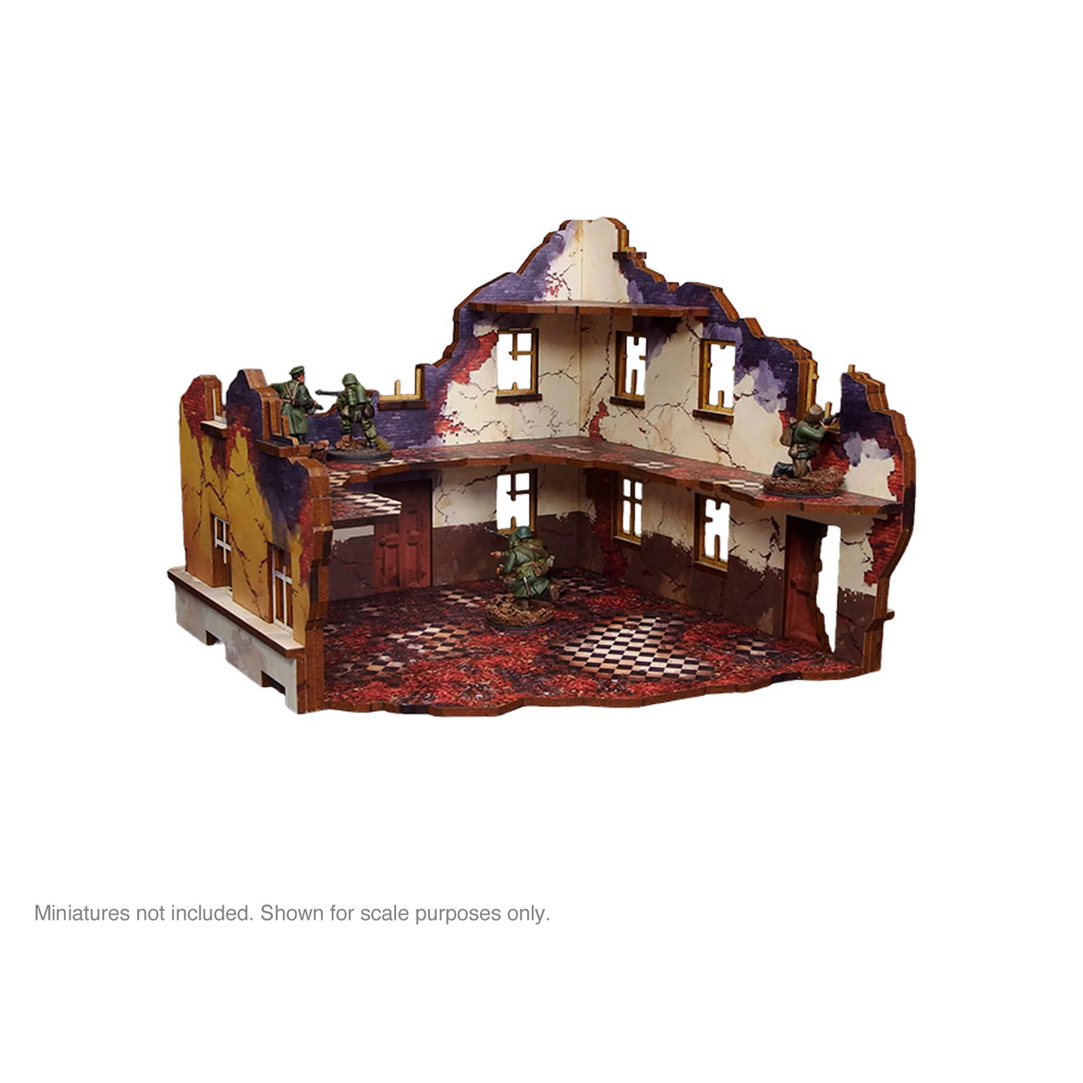 Micro Art Studio - Pre-Painted WW2 Ostfront Stalingrad School Right (With 3rd Floor)