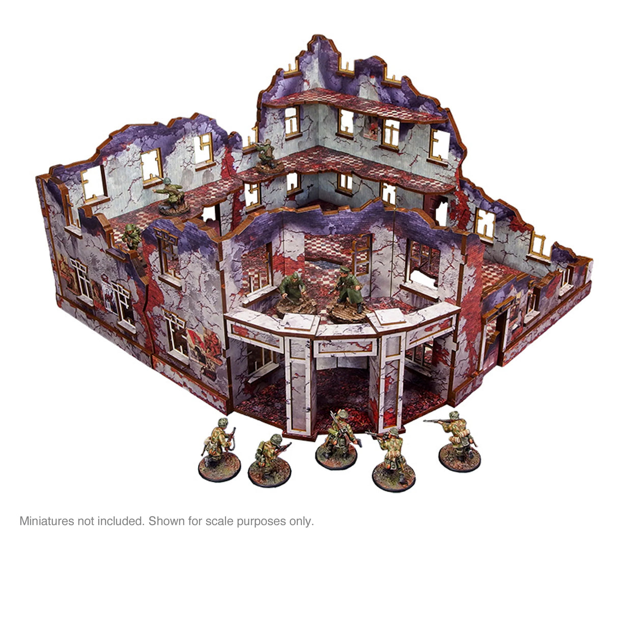 Micro Art Studio - Pre-Painted WW2 Ostfront Stalingrad Univermag Left (With 3rd Floor)