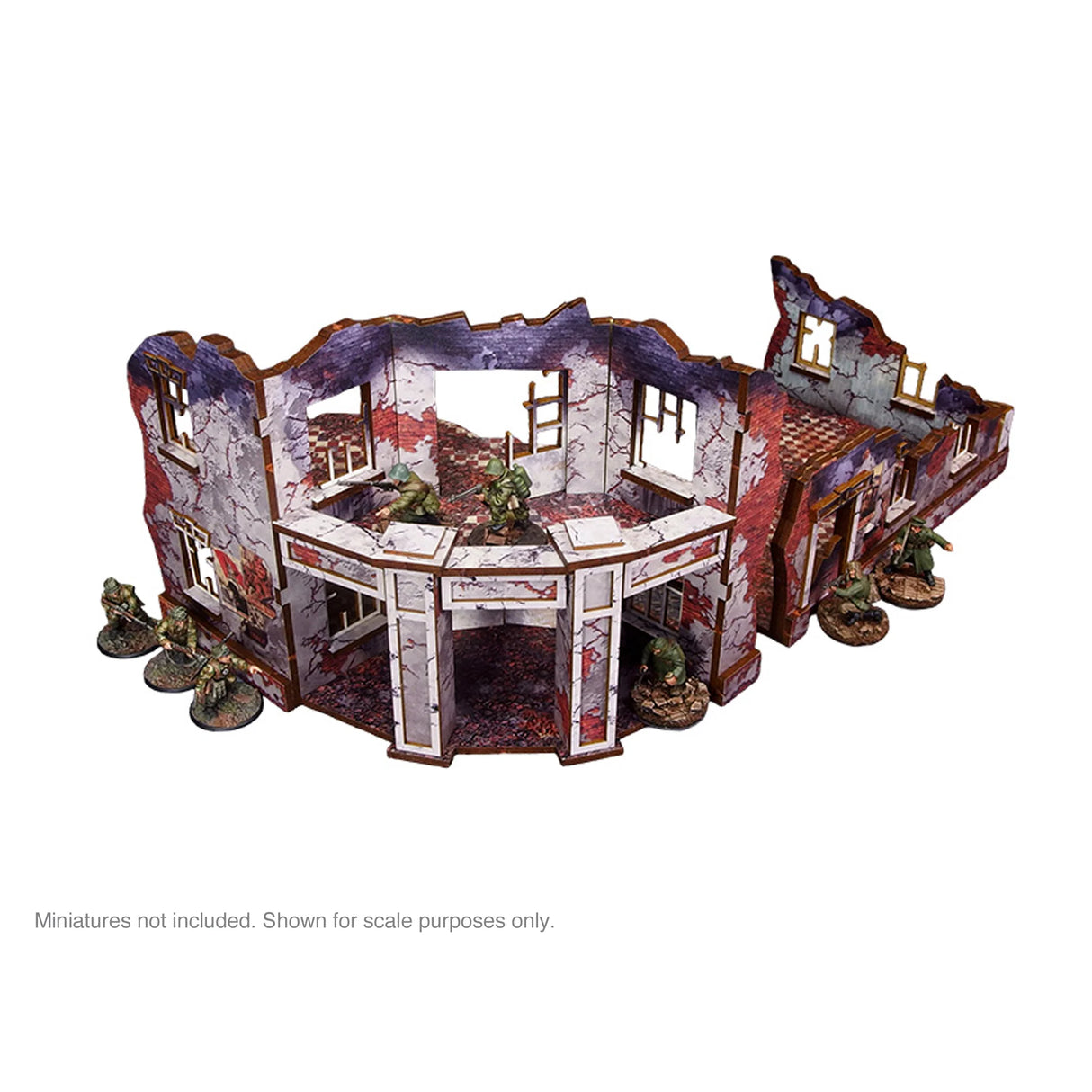 Micro Art Studio - Pre-Painted WW2 Ostfront Stalingrad Univermag Front (With Balcony)