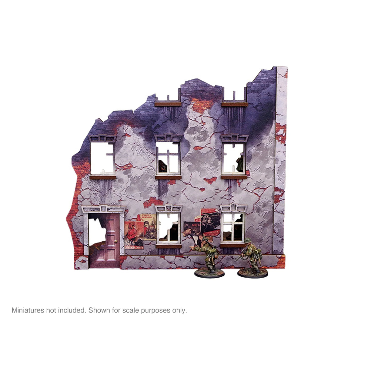 Micro Art Studio - Pre-Painted WW2 Ostfront Stalingrad Univermag Left (With 3rd Floor)