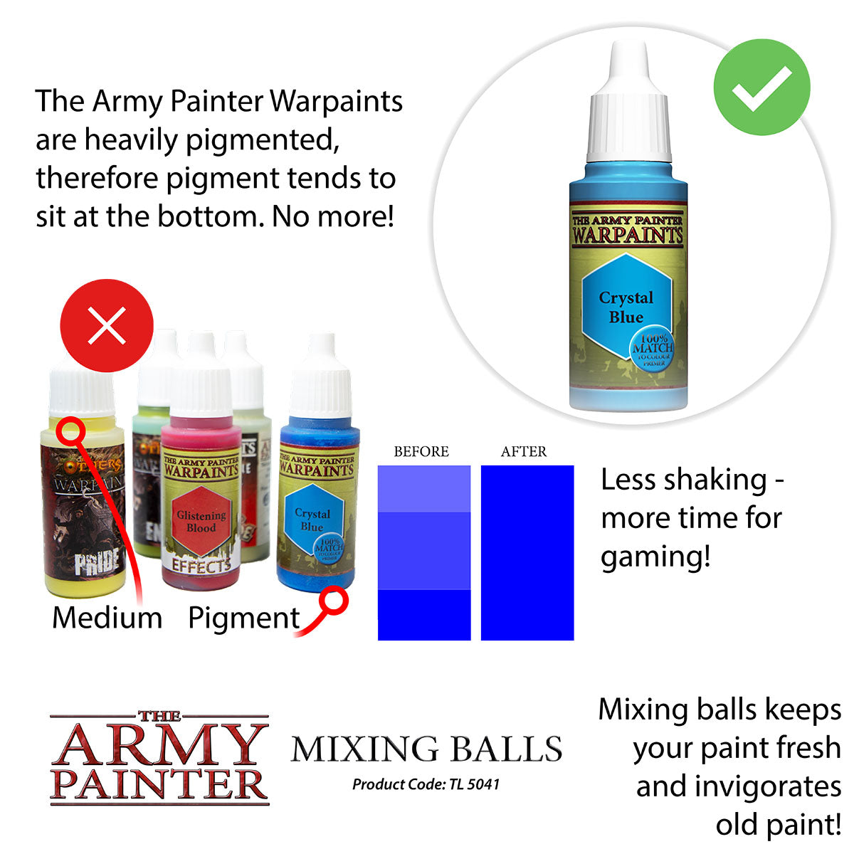 The Army Painter - Paint Mixing Balls Stainless Steel