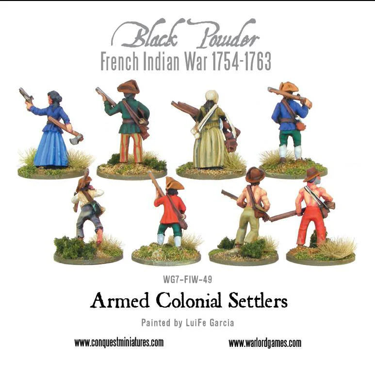 Black Powder - French Indian War: Armed Colonial Settlers