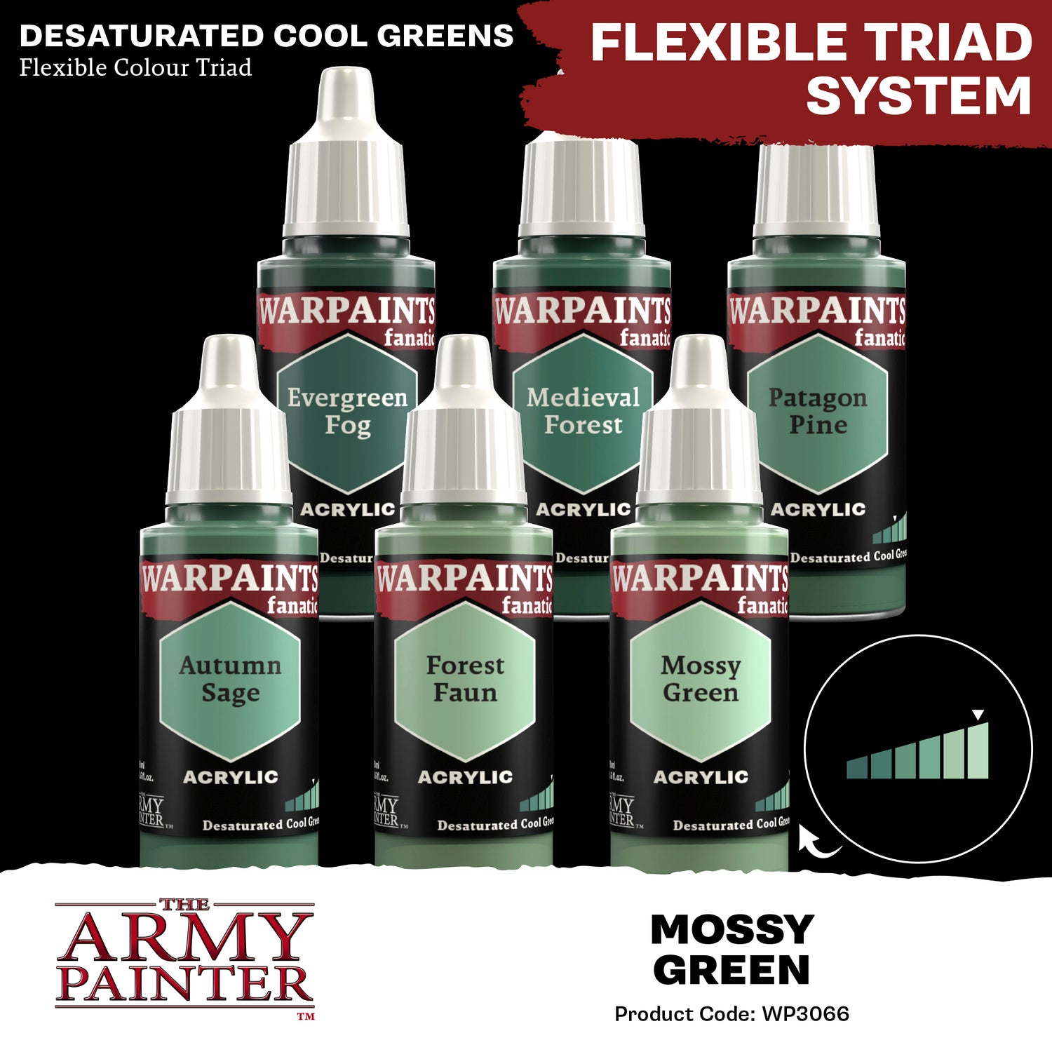 The Army Painter - Warpaints Fanatic: Mossy Green