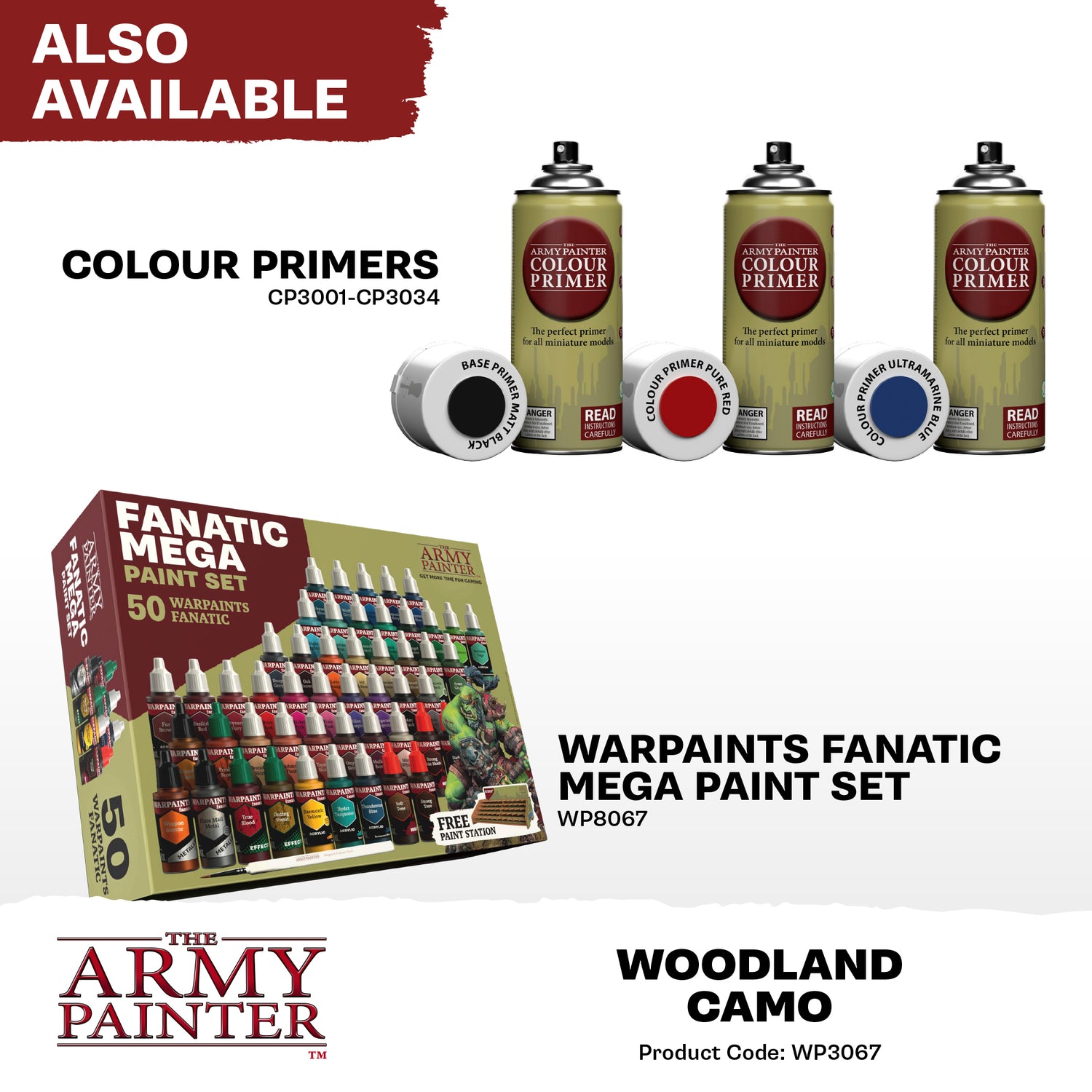 The Army Painter - Warpaints Fanatic: Woodland Camo