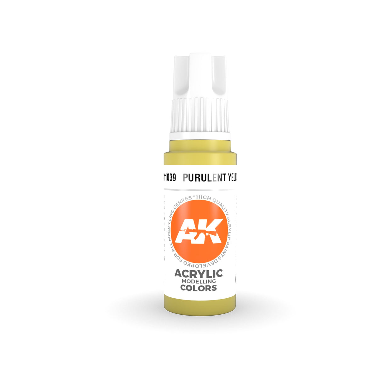 AK Interactive - 3 Gen Acrylics - Purulent Yellow 17ml