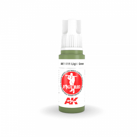 AK Interactive - 3 Gen Figures Acrylics - Light Green 17ml