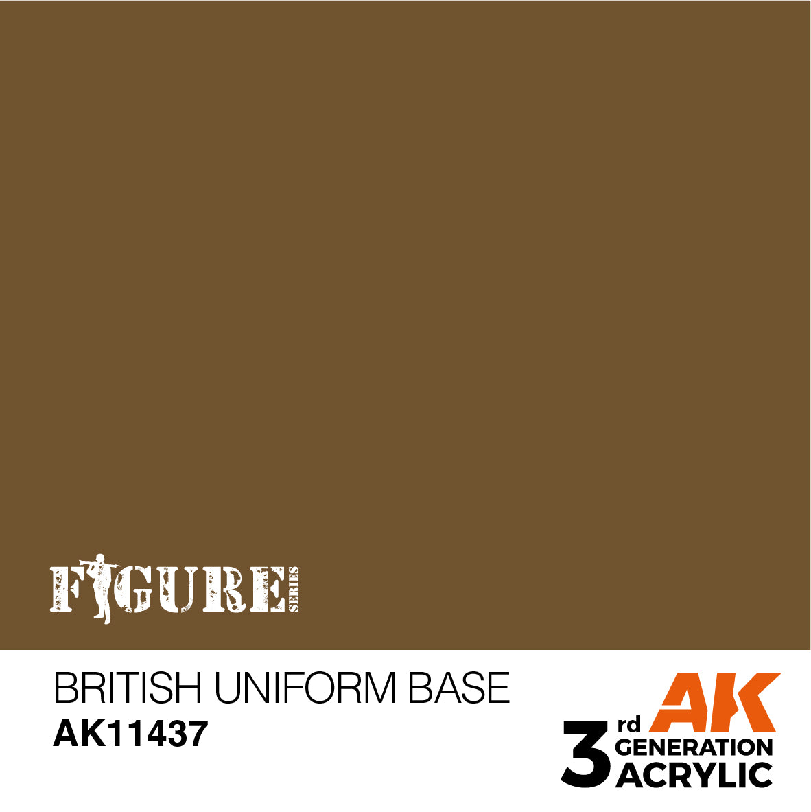 AK Interactive - 3 Gen Figures Acrylics - British Uniform Base 17ml