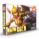 AK Interactive - 3 Gen Sets - Non Metallic Metal - Gold