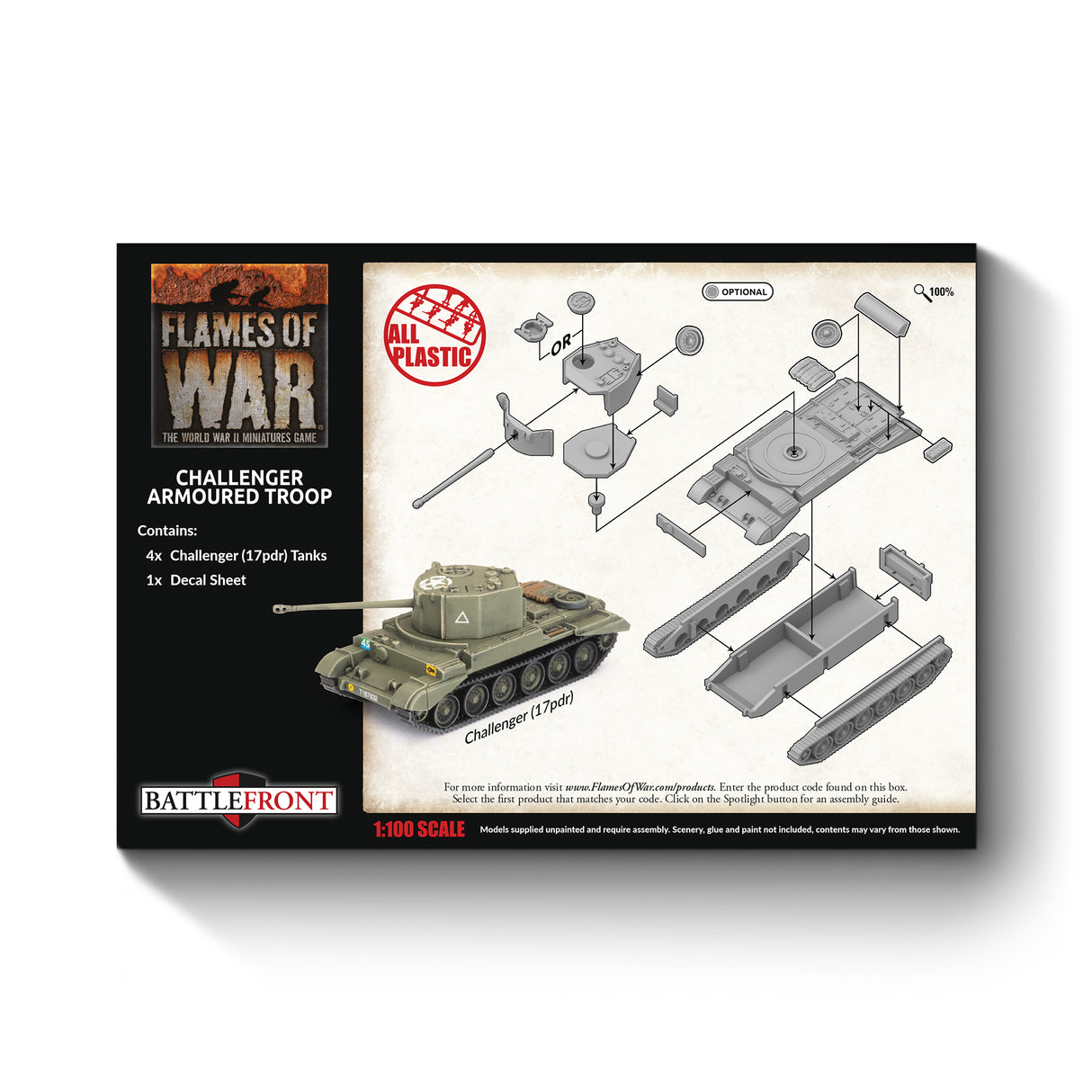 Flames Of War - British: Challenger Armoured Troop