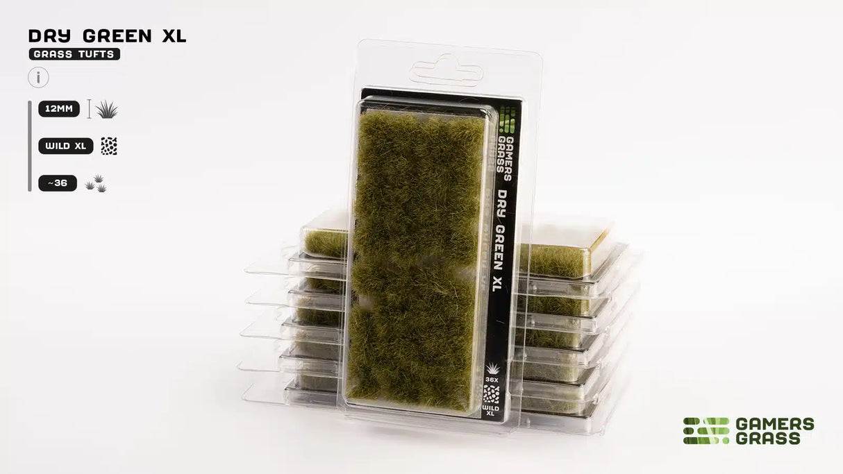 Gamers Grass - Dry Green XL (12mm)