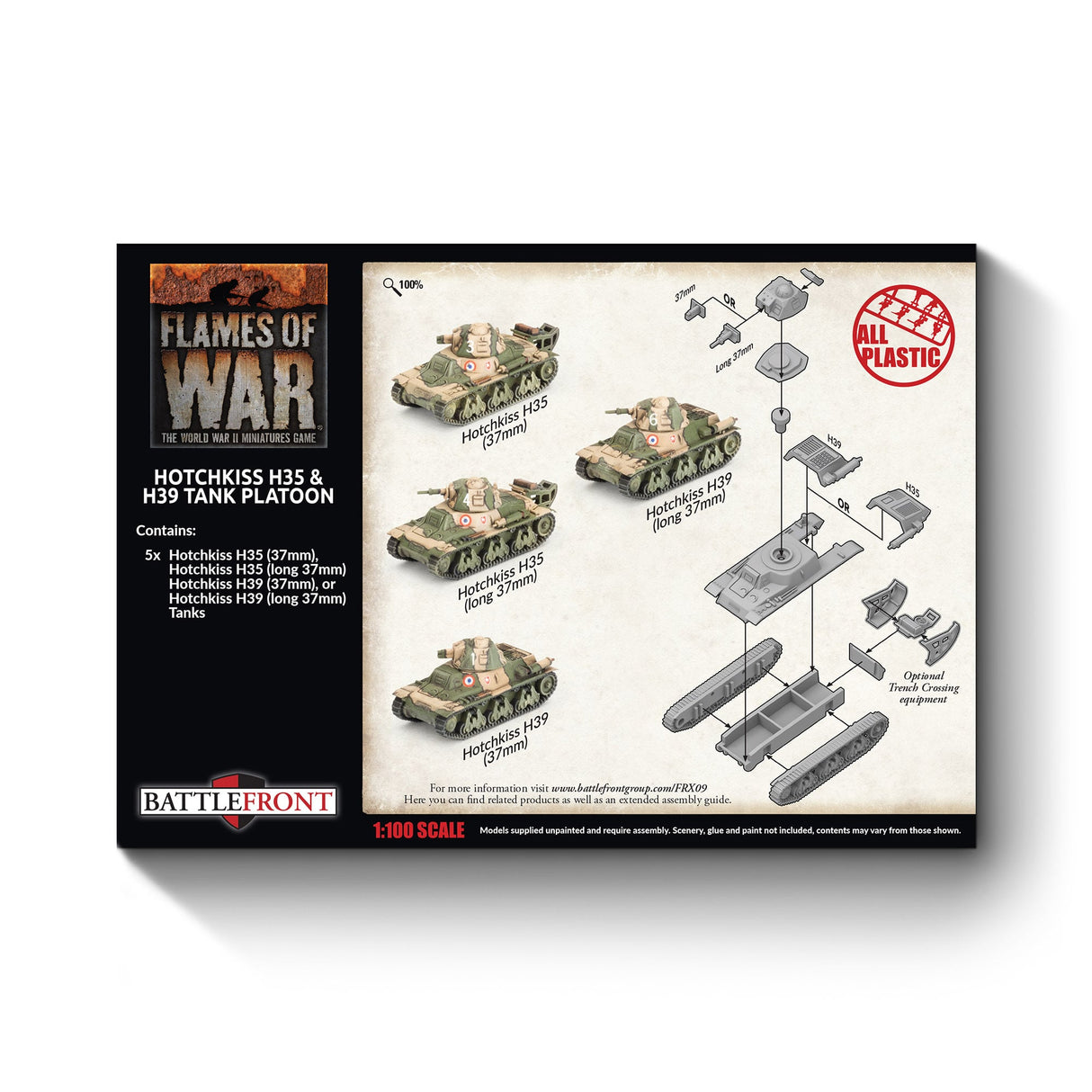 Flames Of War - French: Hotchkiss H35 & H39 Tank Platoon