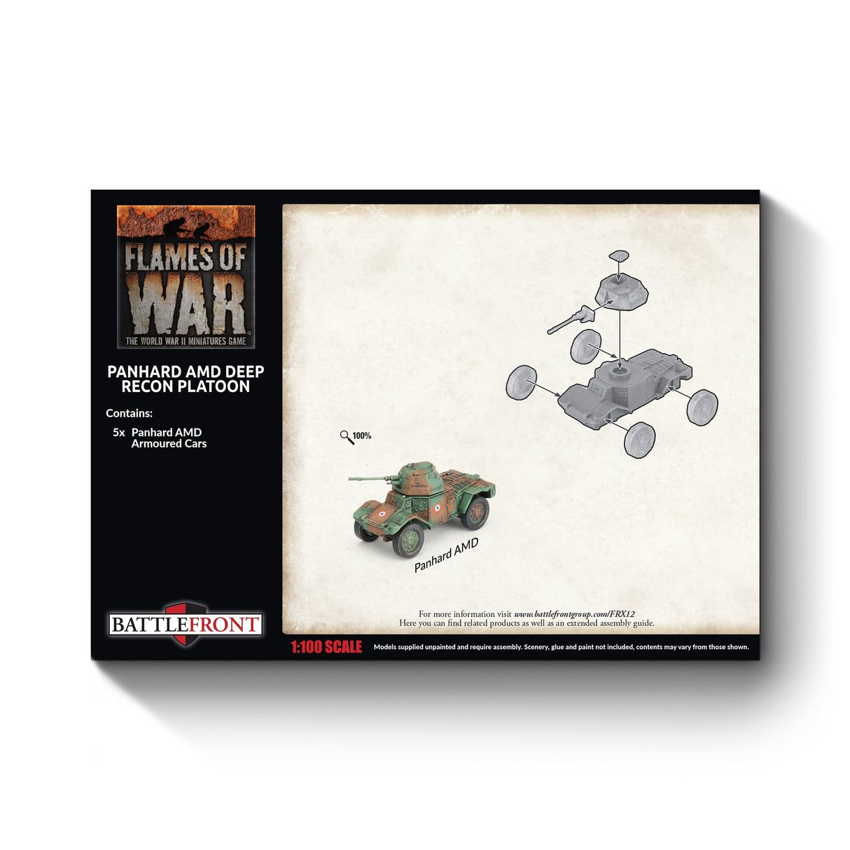 Flames Of War - French: Panhard AMD Deep Recon Platoon