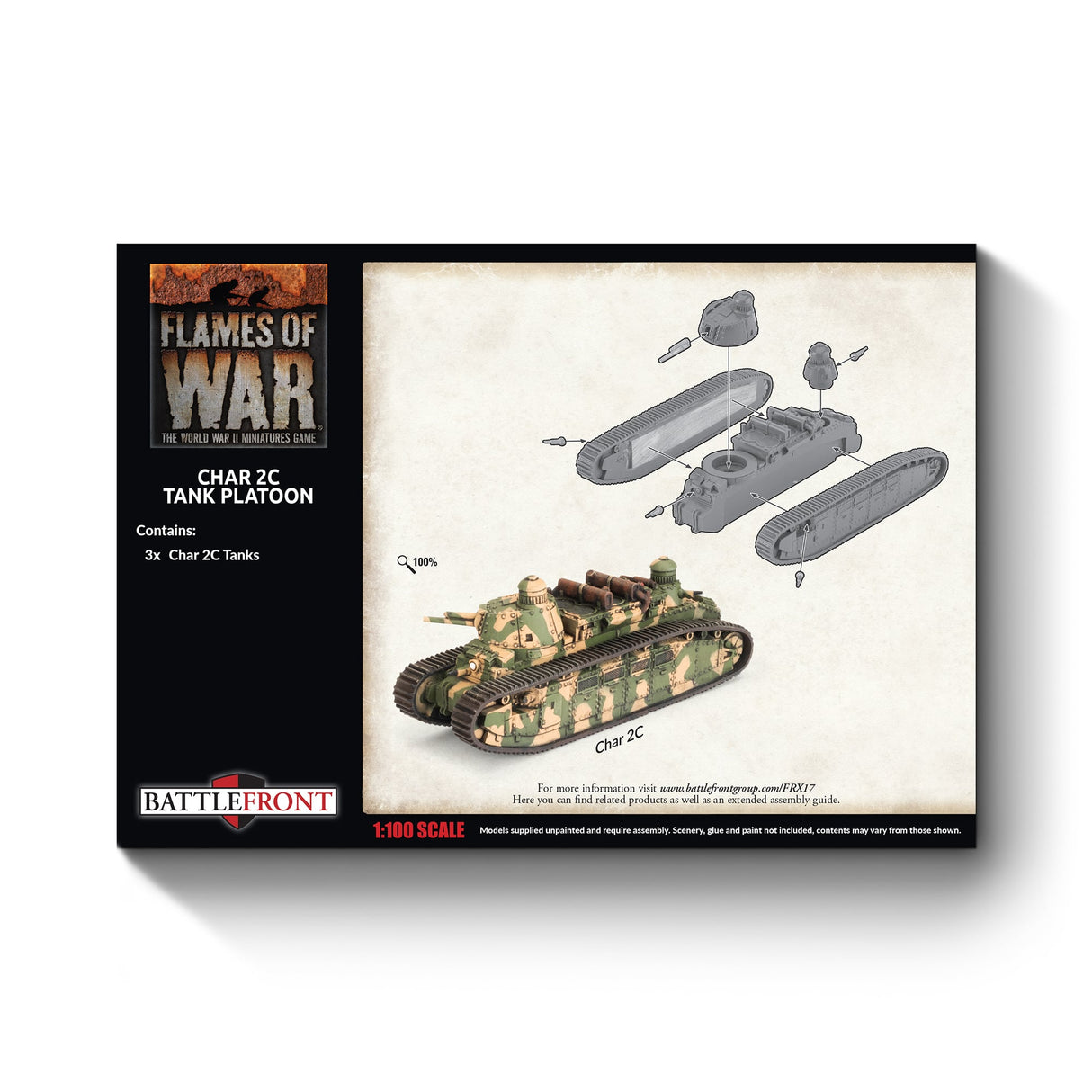 Flames Of War - French: Char 2C Tank Platoon