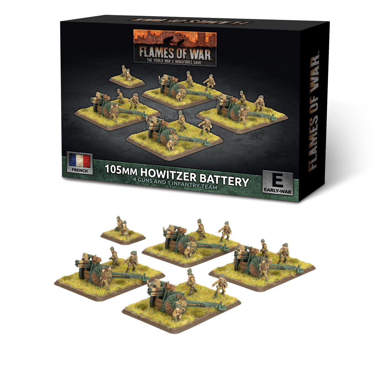 Flames Of War - French: 105mm Howitzer Battery