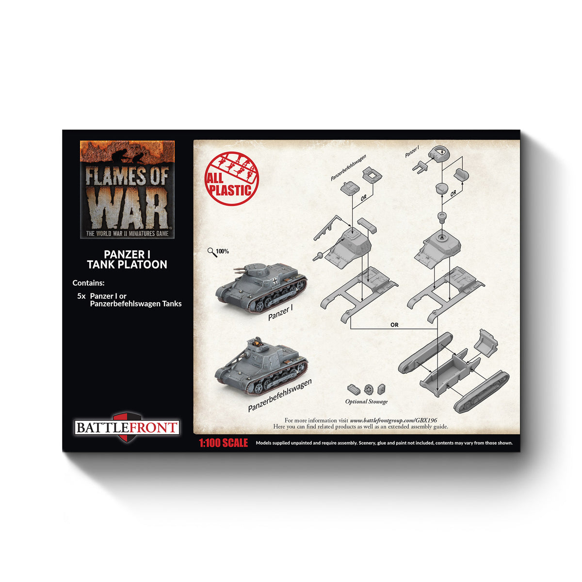Flames Of War - German: Panzer I Tank Platoon