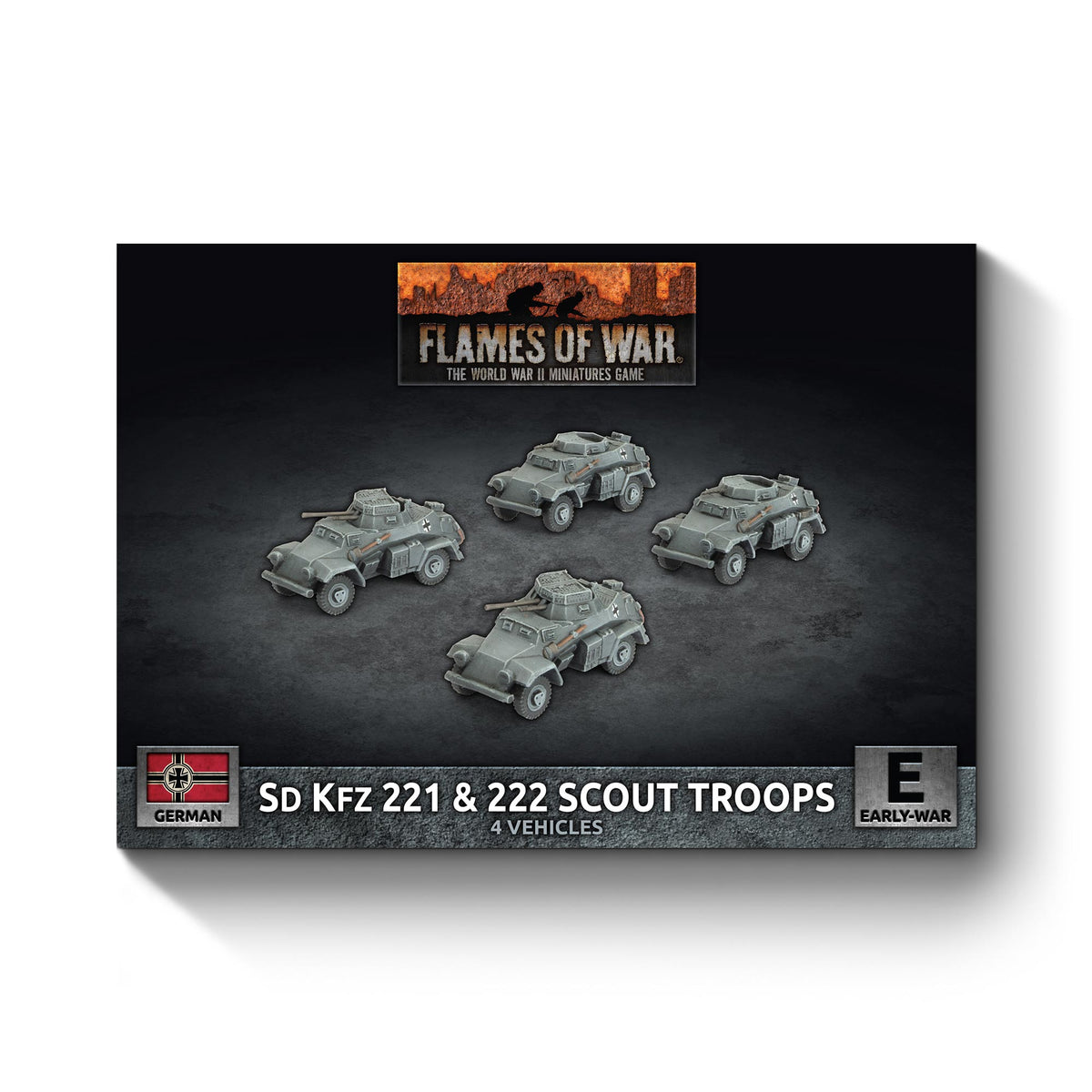 Flames Of War - German: Sd Kfz 221 & 222 Scout Troops