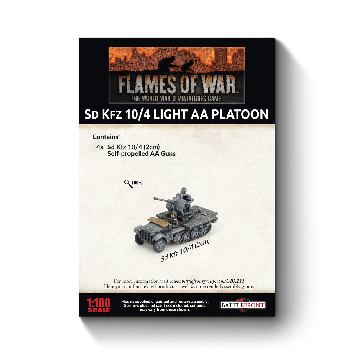 Flames Of War - German: Sd Kfz 10/4 Light AA Platoon