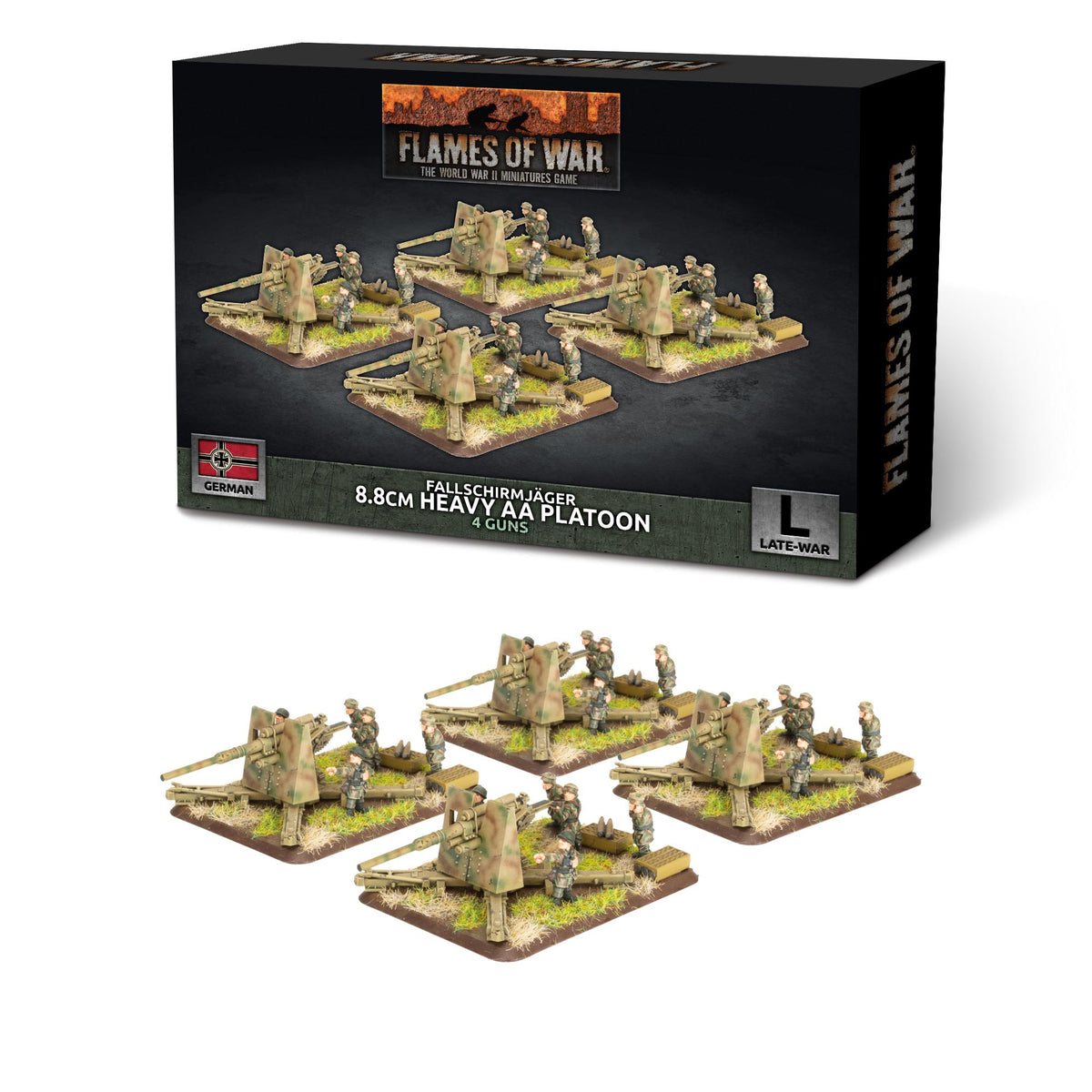Flames Of War - German: Fallschirmjager 8.8cm Heavy AA Platoon