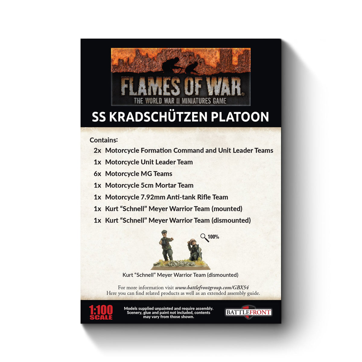Flames Of War - German: SS Kradschutzen Platoon