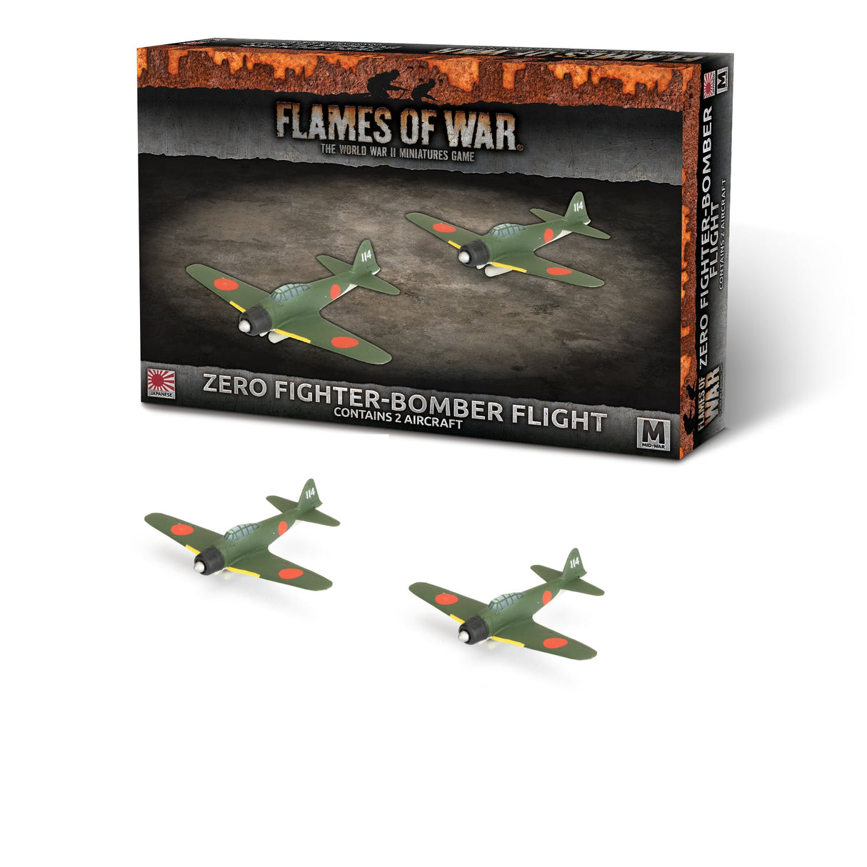 Flames Of War - Japanese: Zero Fighter-Bomber Flight