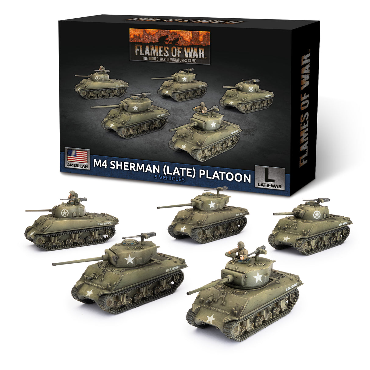 Flames Of War - American: M4 Sherman (Late) Tank Platoon
