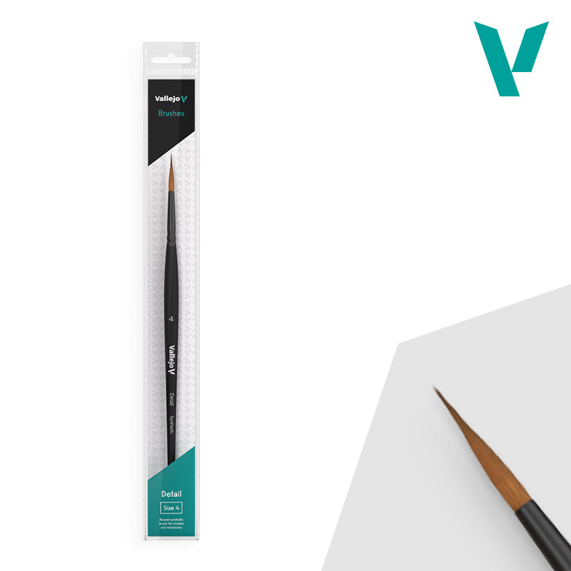 Vallejo - Hobby Brushes: Detail Round Synthetic Brush No. 4